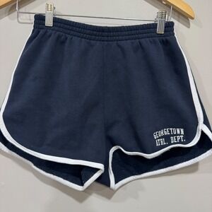 Brandy Melville Georgetown Athletic Dept Sweat‎ Shorts Navy Blue Trim